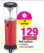 Eurolux Red Hangable Lantern  45 Lumens