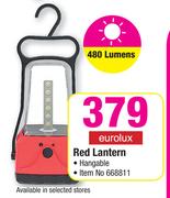 Eurolux Red Hangable Lantern 480 Lumens