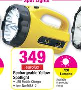 Eurolux Rechargeable Yellow Spotlight 720Lumens