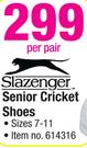 Slazenger Senior Cricket Shoes Size 7-11-Per Pair