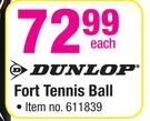 Dunlop Fort Tennis Ball-Each