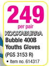 Kookaburra Bubble 400B Youths Gloves(PGS 3153 R)-Per Pair
