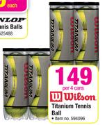 Wilson Titanium Tennis Ball-Per 4 Cans