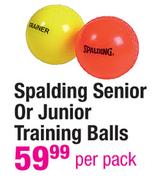 Spalding Senior Or Junior Training Balls-Per Pack