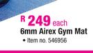 Trojan 6mm Airex Gym Mat-Each