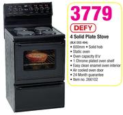 Defy 4 Solid Plate Stove BLK DSS 494