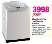 Defy 13Kg Metallic Top Load Washing Machine