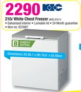 KIC 210L White Chest Freezer KCG 210 1