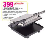 Sunbeam 4 Slice Sandwich Press SSP400