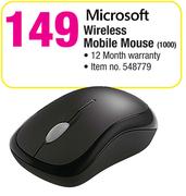 Microsoft Wireless Mobile Mouse 1000