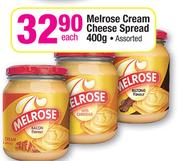 Melrose Cream Cheese Spread Assorted-400g Each
