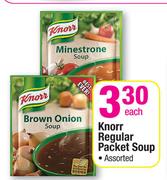 Knorr Regular Packet Soup Assorted-Each