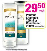 Pantene Shampoo-250ml Or Conditioner Assorted -200ml Each