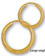 9ct Gold and Silver Single Earring Each