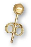 3mm 9ct Gold Ball Stud Earrings-Per Pair/