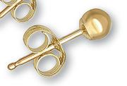 5mm 9ct Gold Ball Stud Earrings-Per Pair