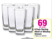 6 Pack Sterling Hiball Or Whiskey Glasses-Per Pack