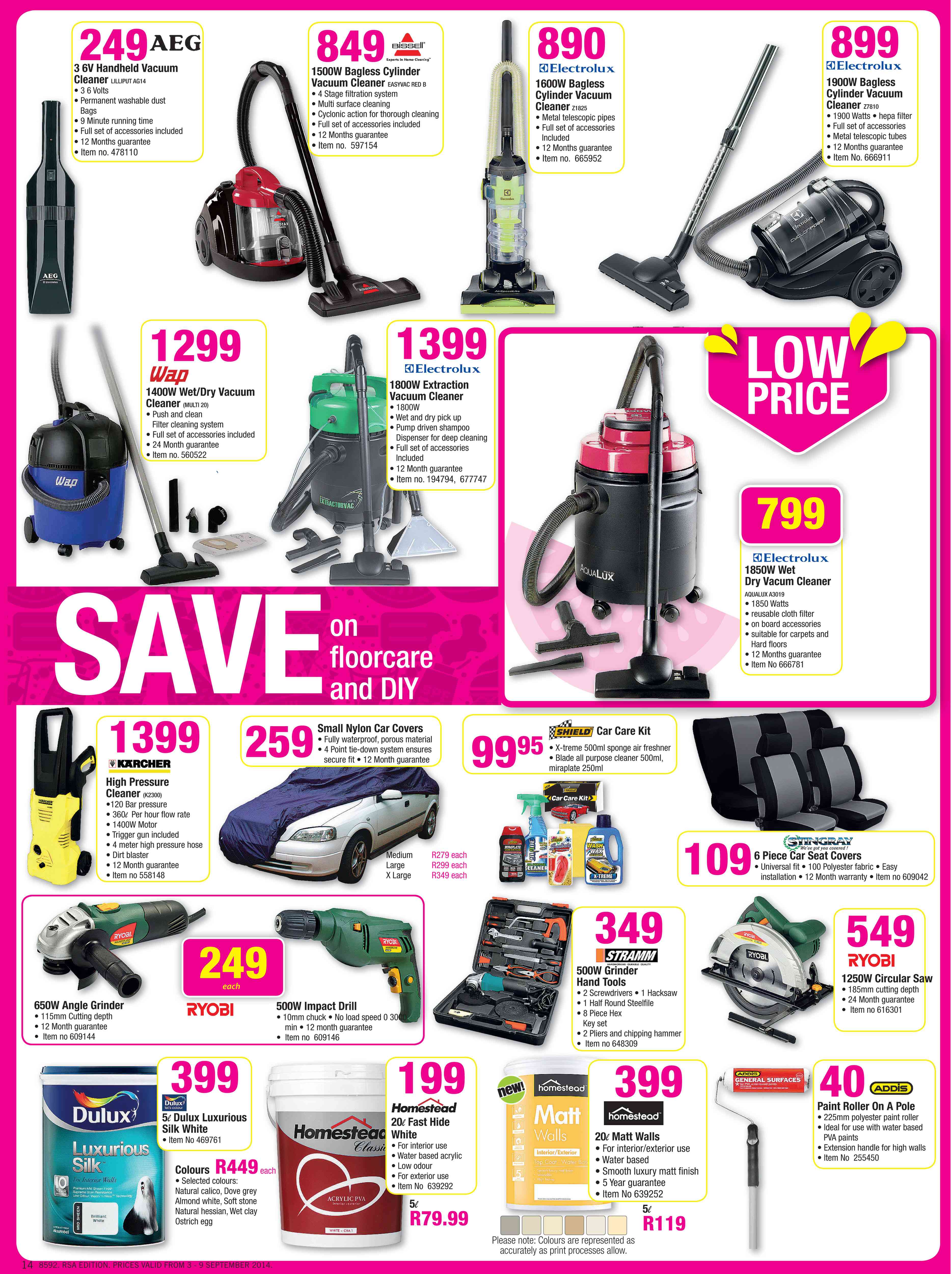 Special Electrolux 1850W Wet Dry Vacum Cleaner AQUALUX A3019 — www