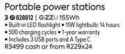 Gizzu 155Wh Portable Power Stations 828812