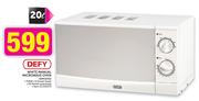 Defy White Manual Microwave Oven(DMO343)-20Ltr