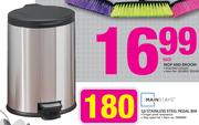Mainstays 12Ltr Stainless Steel Pedal Bin