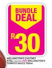 Wellington's Chutney Assorted-470g Plus Wellington's Tomato Sauce-700ml