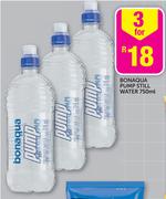 Bonaqua Pump Still Water-3x750ml