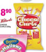 Willards Cheese Curls-150g