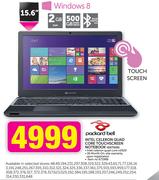 Packard Bell 15.6" Intel Celeron Quad Core Touchscreen Notebook ENTE69