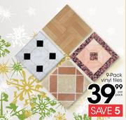 9 Pack Vinyl Tiles-Per Pack