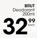 Brut Deodorant-200ml Each
