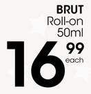 Brut Roll On-50ml Each