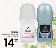 Shield Male Or Female Roll On-50ml Each