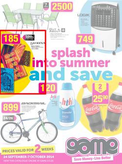 Game : Splash into Summer & Save (24 Sep - 7 Oct 2014), page 1