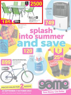 Game : Splash into Summer & Save (24 Sep - 7 Oct 2014), page 1