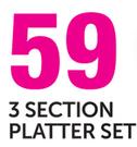 3 Section Platter Set