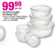 10 Piece Glass Storage Set