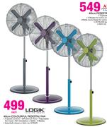 Logik 40cm Colourful Pedestal Fan-Each