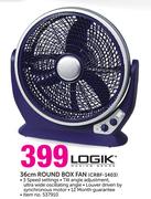 Logik 36cm Round Box Fan CRBF-1403