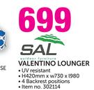 Sal Valentino Lounger-Each