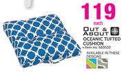 Out & About Oceanic Tufted Cushion-Each