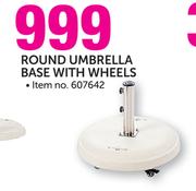 Out & About Umbrella Base With Wheels-Each