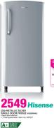 Hisense 150Ltr Metallic Silver Single Door Fridge H200RME