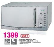Defy 34Ltr Mirror Finish Grill Microwave Oven DMO343