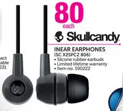 Skullcandy Inear Earphones SC X2SPCZ 806-Each