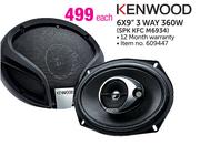 Kenwood 6 x 9" 3 Way 360W SPK KFC M6934