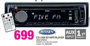 Jensen CD USB SD MP3 Player JCD 233U