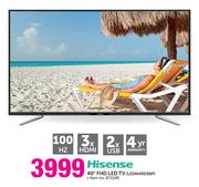 Hisense 40" FHD LED TV LEDN40D36P
