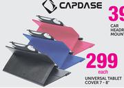 Capdase Universal Tablet Cover 7-8"-Each