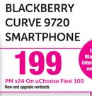 Blackberry Curve 9720 Smartphone-On uChoose Flexi 100